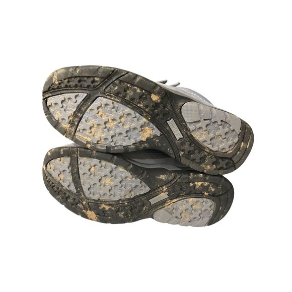 L.L.Bean Womens 10 M Gray Suede Mesh hook loop Closure Hiking Boots shoes - Picture 6 of 7